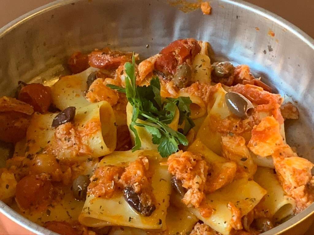 Paccheri al baccalà