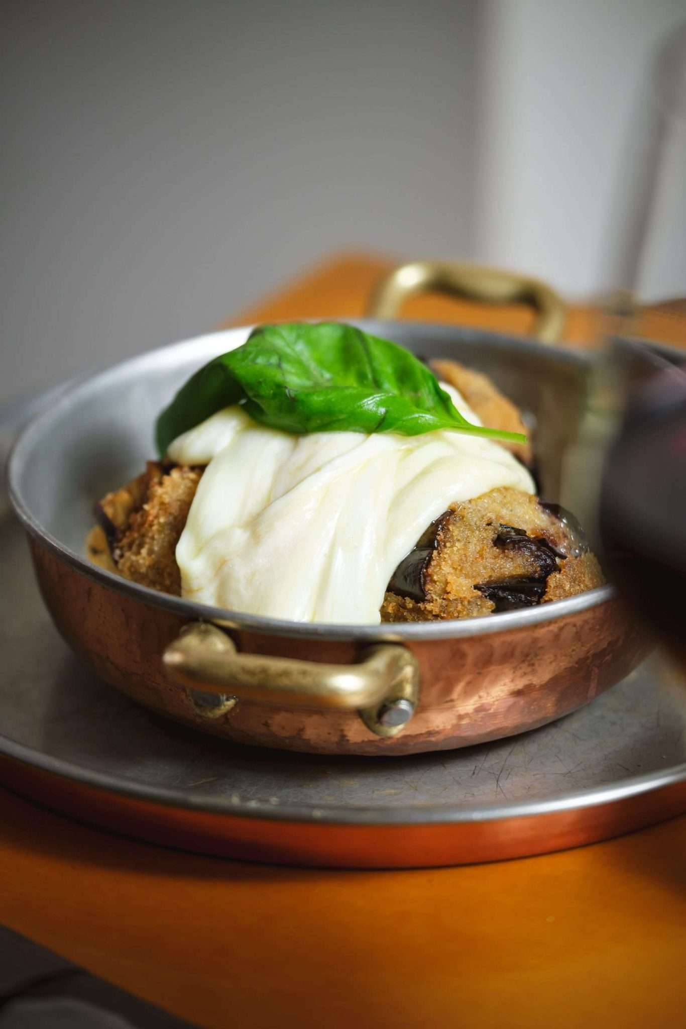 Polpette di melanzane con fonduta